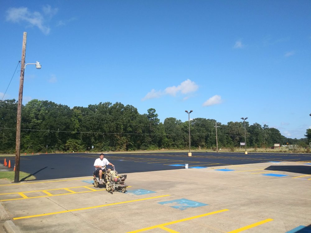 paving parking lot